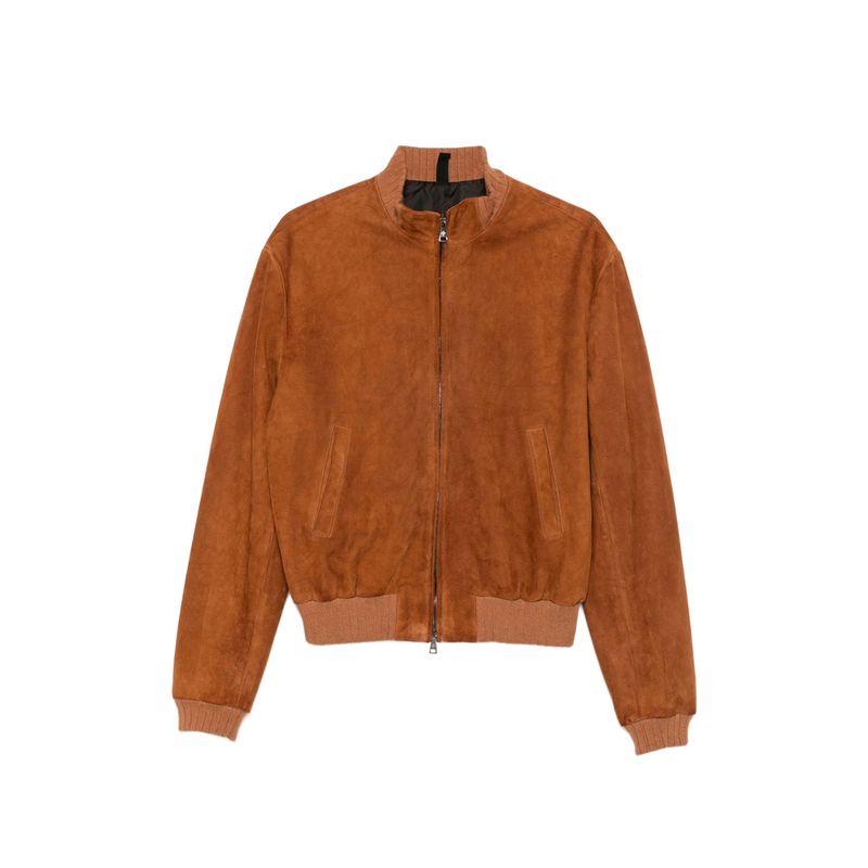 Tagliatore Brown Jackets  Leather Jackets Men